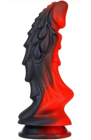 Dragon Dildo Zomay Black-Red 23 cm - Woome.pl