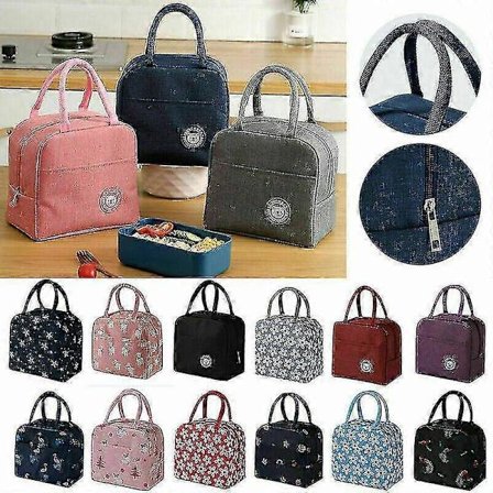 Frokosttaske Isoleret Termisk Køletaske Madopbevaringstaske Bæretaske Til Voksne Børn - Rød