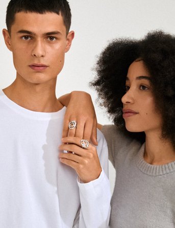 Pilgrim Diego Ring Silver-Plated - Silver - ONE SIZE