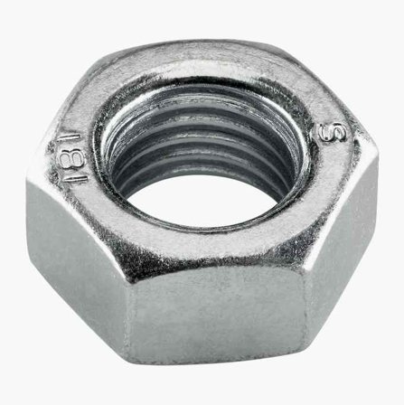 Mutter M16 elförzinkad 5 st.