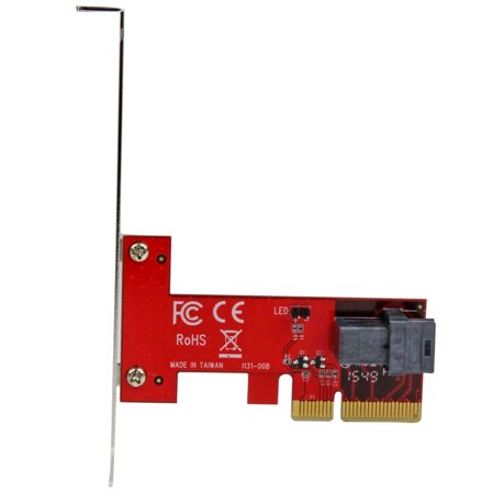 StarTech 4-Lane PCI Express to SFF-8643 Adapter for PCIe NVMe U.2 SSD - U.2 2.5" NVMe SSD Adapter (PEX4SFF8643) - grensesnittsadapter - SAS 12Gb/s -