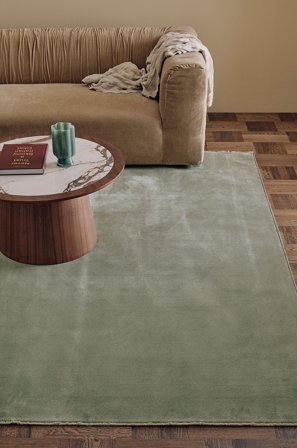 &Home - Gulvtæppe Portland - Grøn - Fladvævede tæpper - 200X300 - Fra Homeroom