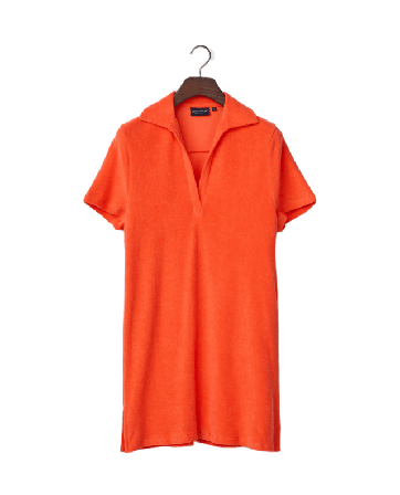 Lexington Organic Cotton Terry Polo Dress Klänningar Dam Röd XL