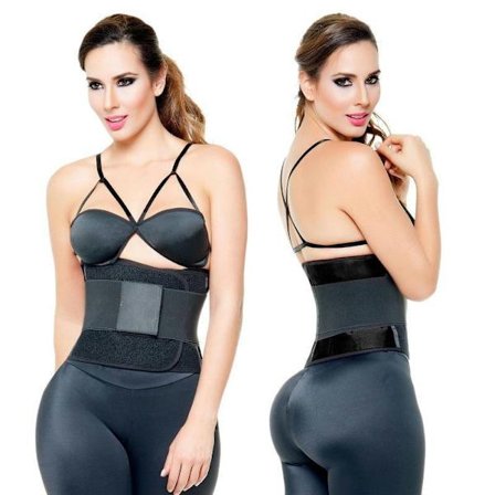 Ava Waist Trainer Kardborreband - Svart