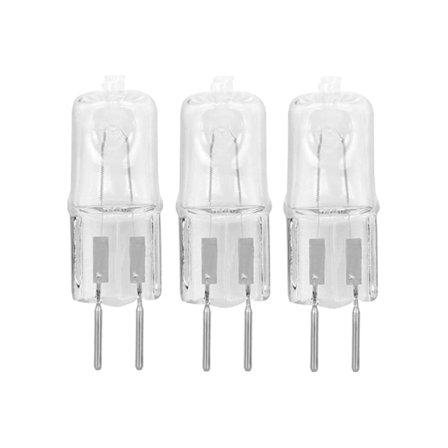 3-pakning - Aroma Nattlys G5.3 Halogenpærer - 35 Watt, 2-pinners, 110-120 Volt, erstatning for duftlamper Tart/Oljevarmere