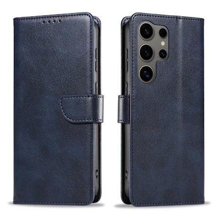 S24 Ultra - Elegant Läderplånboksfodral i 6 färger