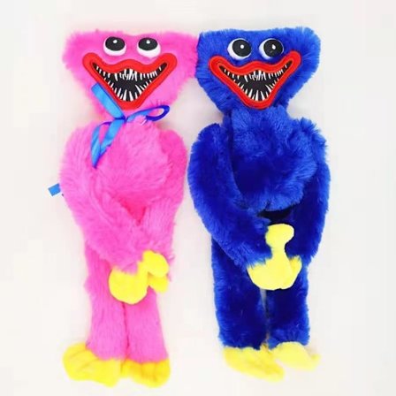 Plush Legetøj 15.7in Legetøjsdukke HuggyWuggy&KissyMissy Gyser Plush Sæt Tegneserie Fyldte Dyr til Fødselsdagsgaver Festlig Dekoration (2 stk)