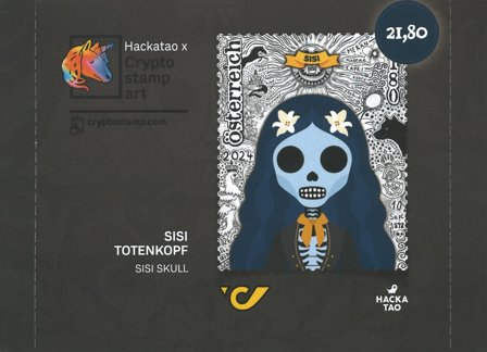 Østrig - Hackatao Sisi kranie - Kryptofrimærke