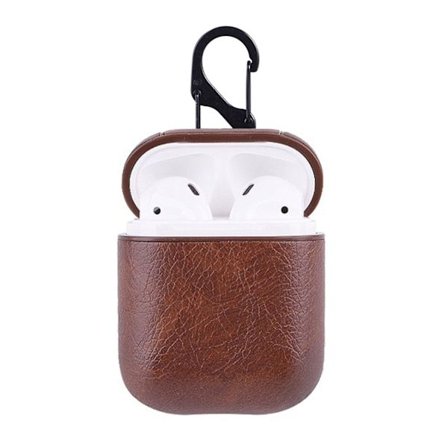 Brune Apple AirPods 1/2 taske Case Protection Case i hudlæder