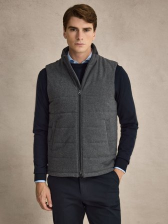 John Henric Men's Graue Weste Regular Fit Size S