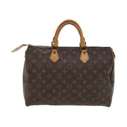 Louis Vuitton Vintage, Pre-owned Speedy 35 Monogram Handbag Bruin, Dames, Maat:ONE Size
