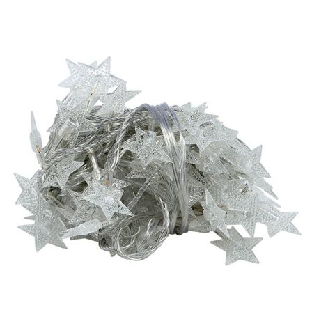 LED lyslenke batteri USB kule lyslenke stjernekjeder julestemning små fargede lys stjernelys innendørs dekorativt lys