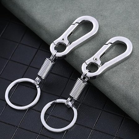 Set med 2 Nyckelringar, Stabila Nyckelringar i Zink-Legering Bilnyckelring