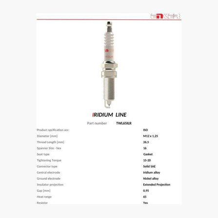 Tändstift TWL65ILR - Biltema