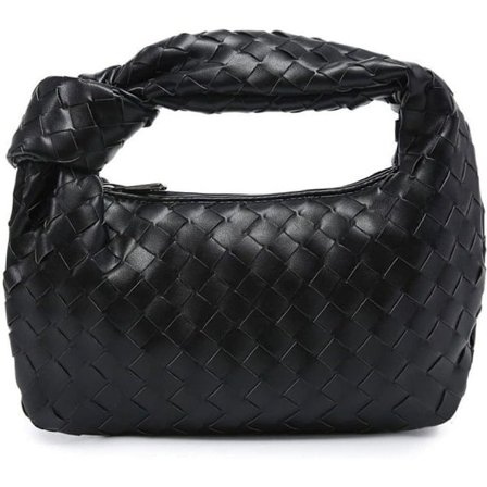 Damhandväskor Vintage Flätad Axelrem Mjuk Läder Väska Mjuk