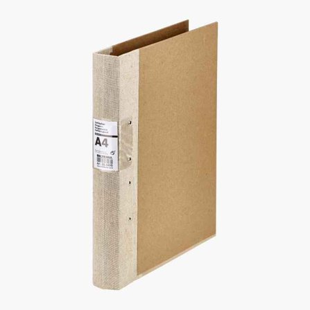 Gaffelpärm A4 4 cm beige