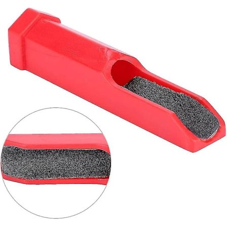 Cue Tip Trimmer i Plastik med Sandpapir - Mini Bærbar Pool Cue Trimmer Reparationsværktøj