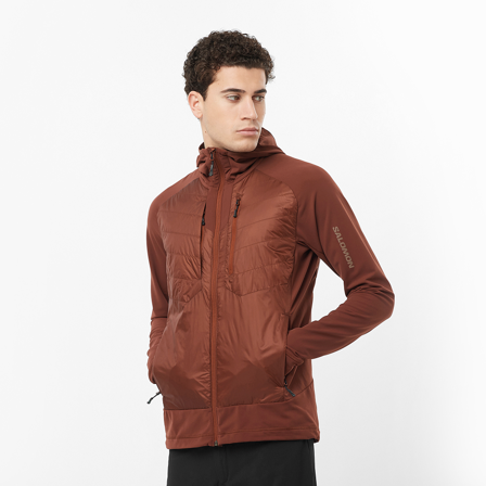 Salomon - veste pour homme Elixir Hybrid Hd Insul M - RUM Raisin - L