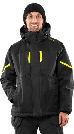 Fristads Herr Airtech vinterjacka 4058 GTC, Svart/Neongul
