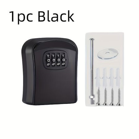 Meget sikker nøglesafe med klaplåg, vægmonteret kombinationslås, nøgleopbevaringsboks