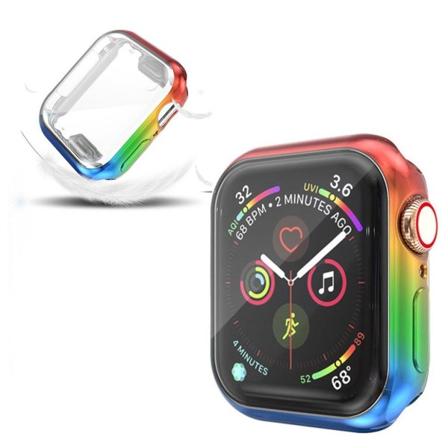 Apple Watch Series 5 44mm Stilfuldt Farverig etui - Rød / Gul / Grøn / Blå Multicolor