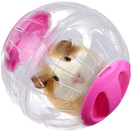 (Rosa) Treningsball - Uspesifisert - Hamster - Rosa - Plast - 12 cm