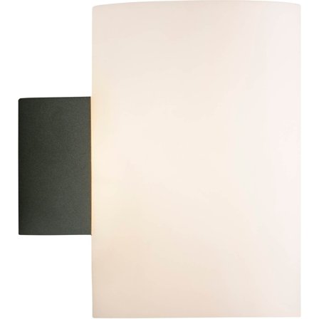 Herstal - Vegglampe Evoke L antracit /opal glas