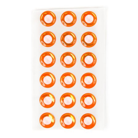 Epoxy Eyes 11mm , White Orange