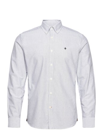 Morris Douglas Stripe Shirt-Slim Fit - Blue - XL