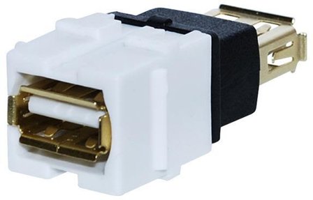 MP bolagen UUSB USB-adapter A-hona till A-hona Keystone, Strömbrytare & vägguttag