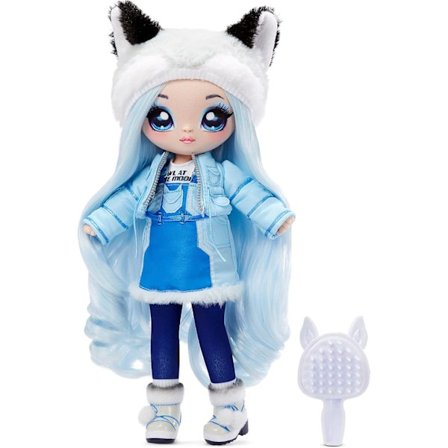 MGA Entertainment Na Na Na Surprise Teens Mote-dukker å samle - 27,94 cm Myk Stoffdukke med Blått Hår Inspirert av