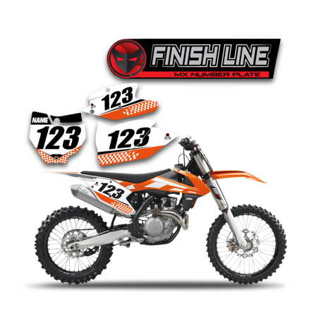 Finish Line Nummerplåtsdekaler - KTM 300 XC-W 2018-2026