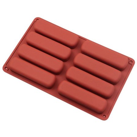 8 Huller Lang Strip Finger Biscuit Silikone Form 8 Huller Ovn Ca