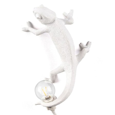 Kameleonlampe soverom harpiks kameleon skrivebordslampe nattbordslampe vegglampe