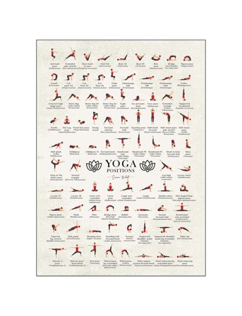 Poster & Frame Yoga - Multi/patterned - 30X40CM