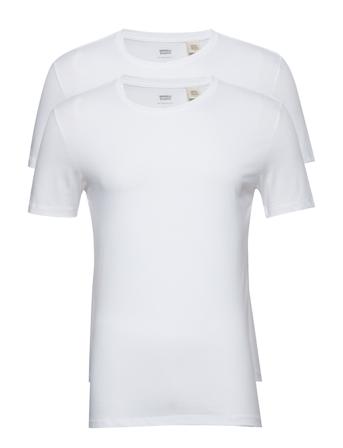 Slim 2Pk Crewneck 1 Twopack Te T-shirt Hvid LEVI ́S Men