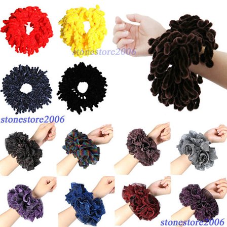 Volumising Scrunchie Velvet Big Hair Tie Bun Clip Hijab Scarf Volumizer Khaleeji