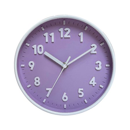 Moderne Simpel Vægur 8 Tommer Candy Farve Lydløs Til Time Clocks Ornament-hy