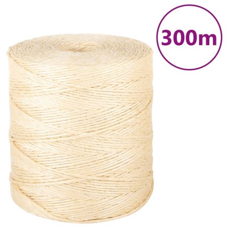 vidaXL Rep 100% sisal 2 mm 300 m