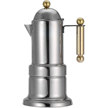 Espresso Maker 200ml, 4 Koppar Espresso Kanne Mocha Kanne Tillverkad Av Rostfritt Stål Espresso Maker