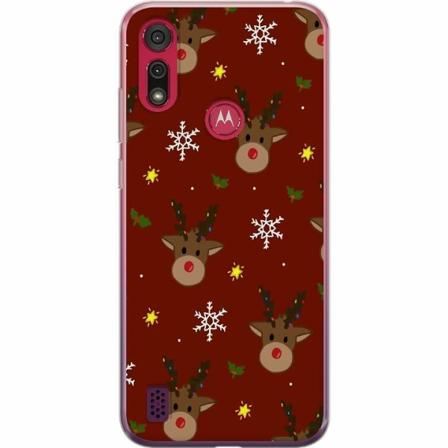 Motorola Moto E6s (2020) Genomskinligt Skal Christmas