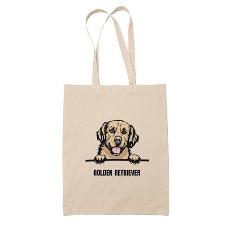 Golden retriever tygkasse hund shopping väska Tote bag