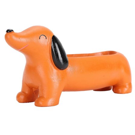 Hunde Blomsterpotte Multifunktionel Sød Innovativ Resin Vandtæt Blomsterkasse til Indendørs Udendørs Terrasse Have