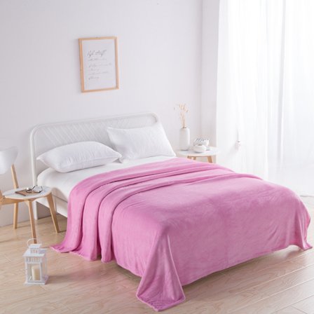 200*230cm Svart Rosa Grå Violett Fleece Filt Lyxig Varm Hem Soffa Säng Överkast_a