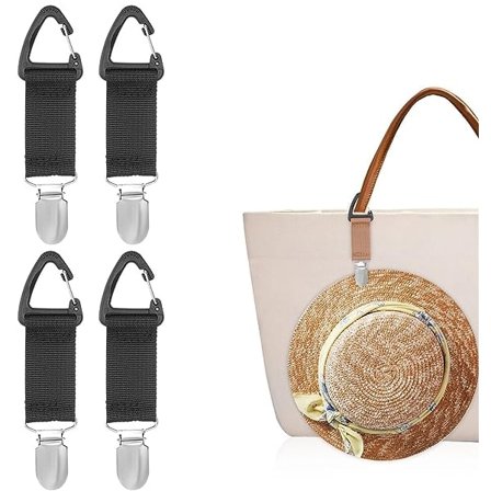 4 stk. Hatteclips Hatteholder Håndfri Taske Tilbehør