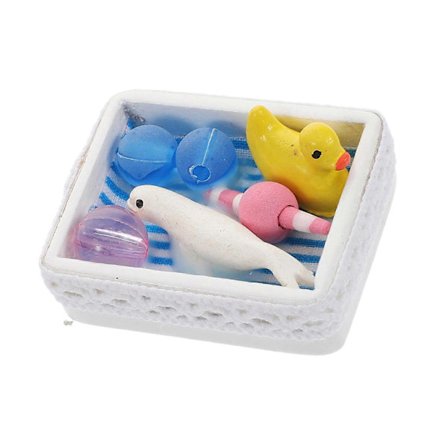 Koristeellinen Mini Kylpyamme Järjestäjä Nukkekodit Huonekalut Monimutkaisilla Pitsiyksityiskohdilla Varhainen Oppiminen Puurakenne[D]