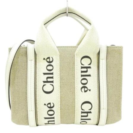 Chloé Pre-owned, Pre-owned Canvas totes Wit, Dames, Maat:ONE Size,leather