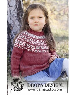 Strikkeoppskrift Barnegenser - Drops Design