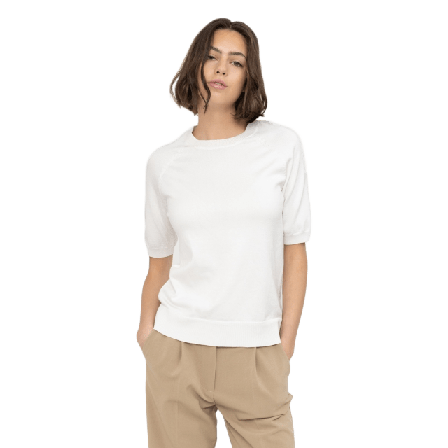 Soft Rebels Srmarla Ss O-neck Knit Tröjor Dam Vit XXL