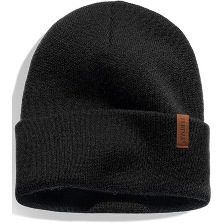 Beanie for Menn Kvinner Oppbrettet Tykk Strikket Unisex Vinterlue Beanies Skull Cap